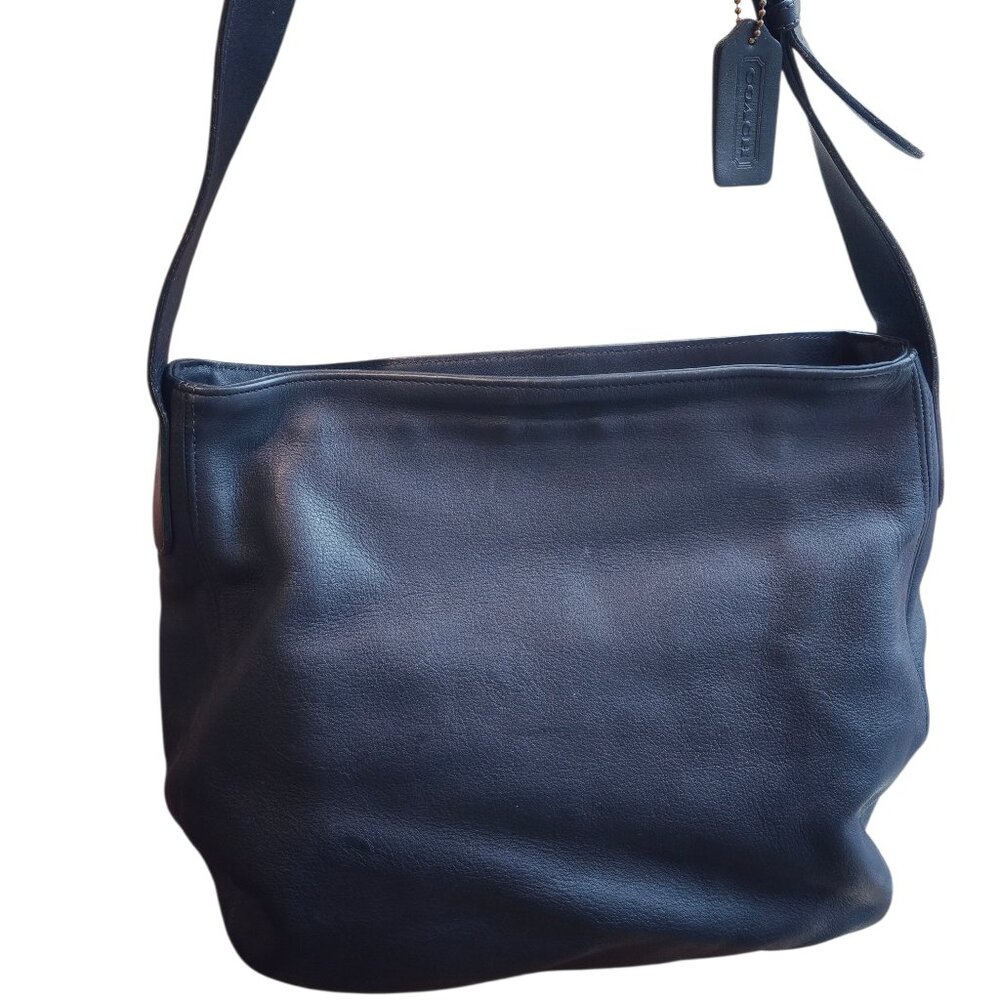Coach Navy Blue 4161 Soho Zip Hobo Bag Purse Tote Has Hangtag